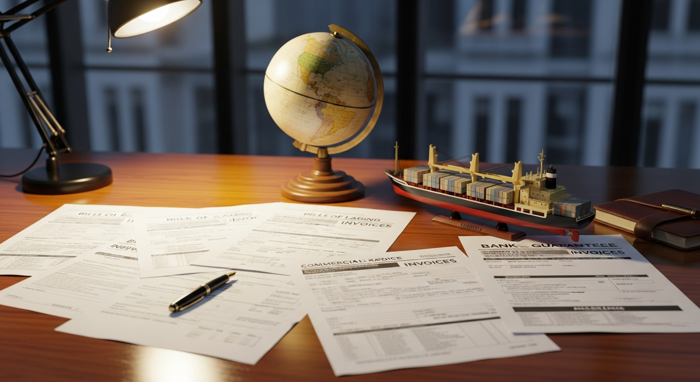 Dış ticaret finansmanı belgeleri - sevkiyat evrakları, banka garantileri ve sigorta poliçeleri