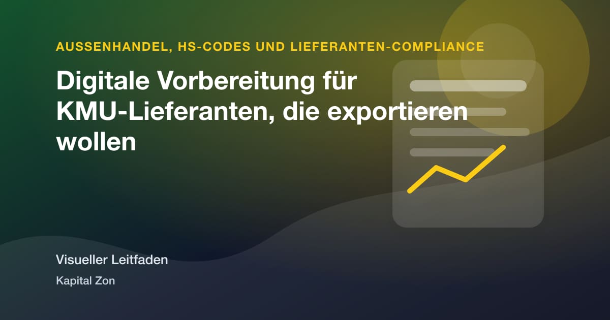 Digitale Vorbereitung für KMU-Lieferanten, die exportieren wollen