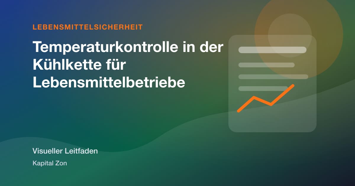 Temperaturkontrolle in der Kühlkette für Lebensmittelbetriebe