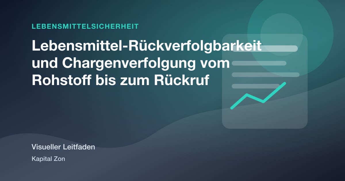 Lebensmittel-Rückverfolgbarkeit und Chargenverfolgung vom Rohstoff bis zum Rückruf