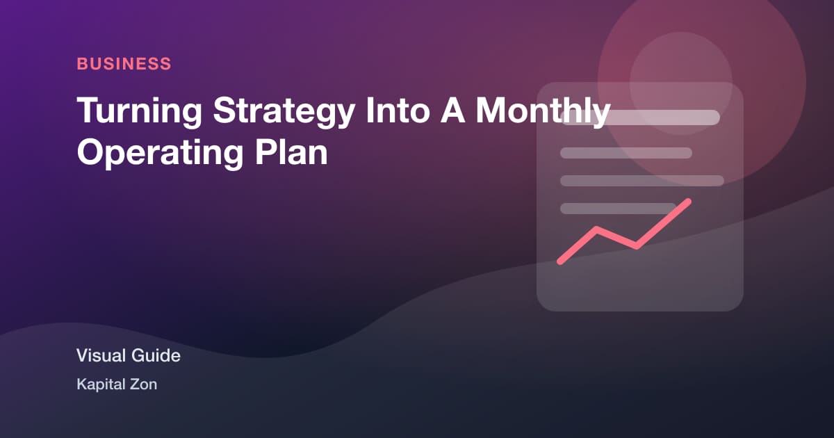 Turning Strategy Into A Monthly Operating Plan