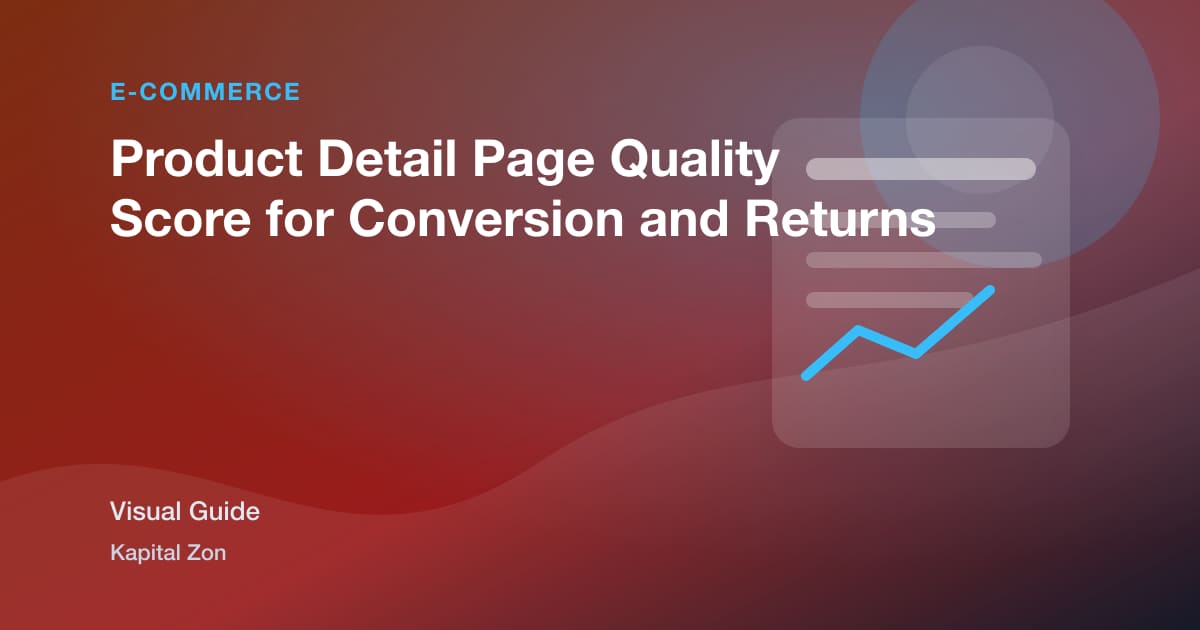 Product Detail Page Quality Score for Conversion and Returns