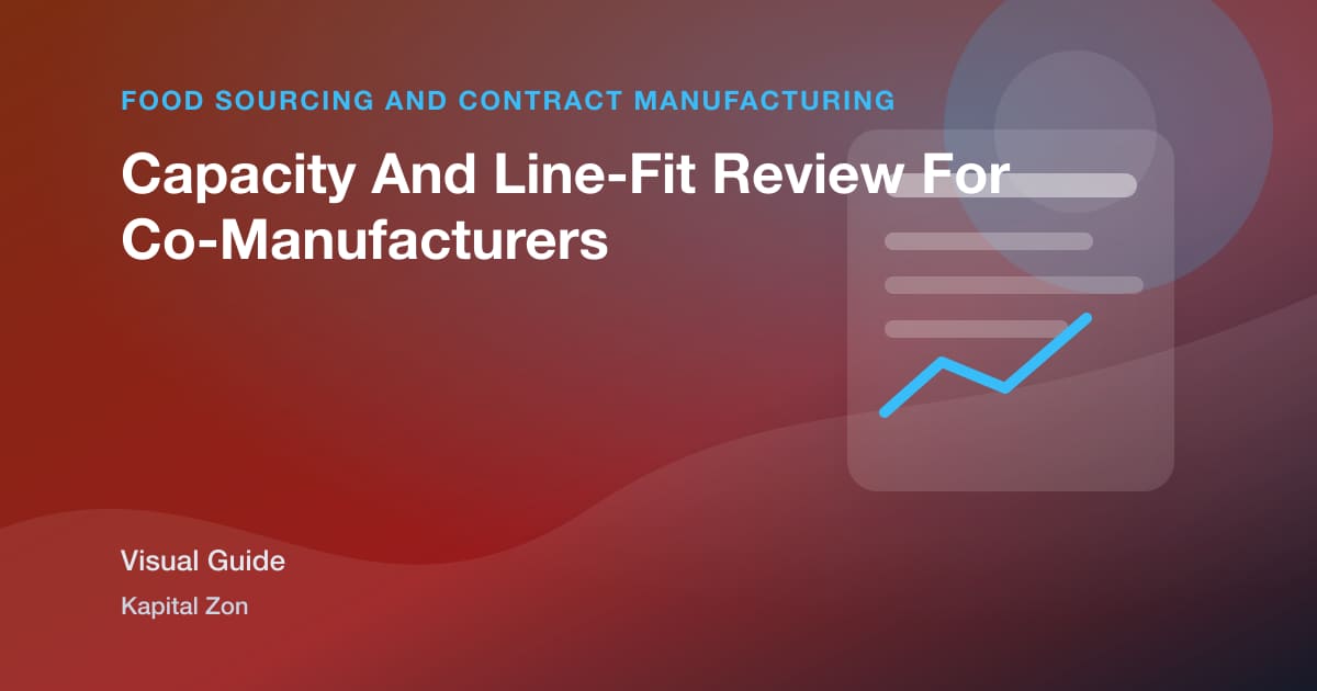 Capacity And Line-Fit Review For Co-Manufacturers