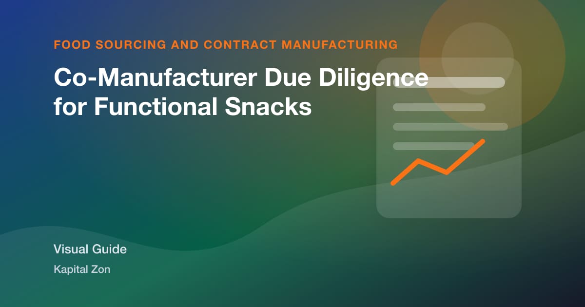 Co-Manufacturer Due Diligence for Functional Snacks