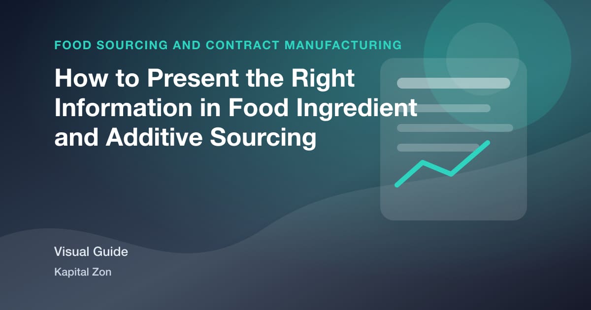 How to Present the Right Information in Food Ingredient and Additive Sourcing