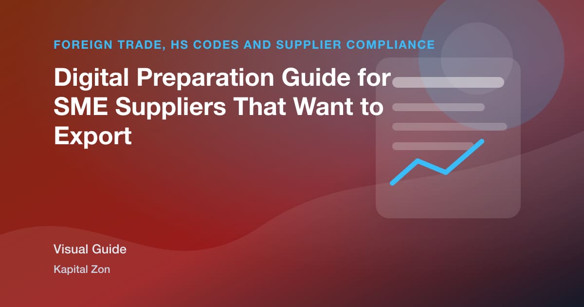 Digital Preparation Guide for SME Suppliers That Want to Export
