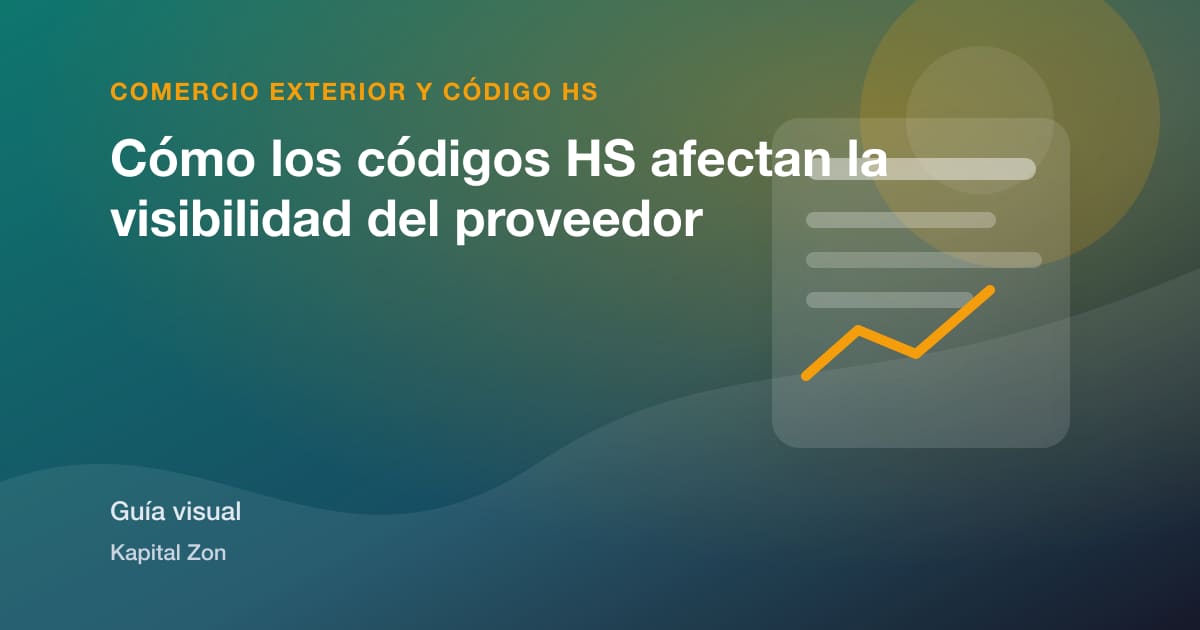 Cómo los códigos HS afectan la visibilidad del proveedor