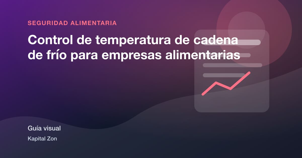 Control de temperatura de cadena de frío para empresas alimentarias