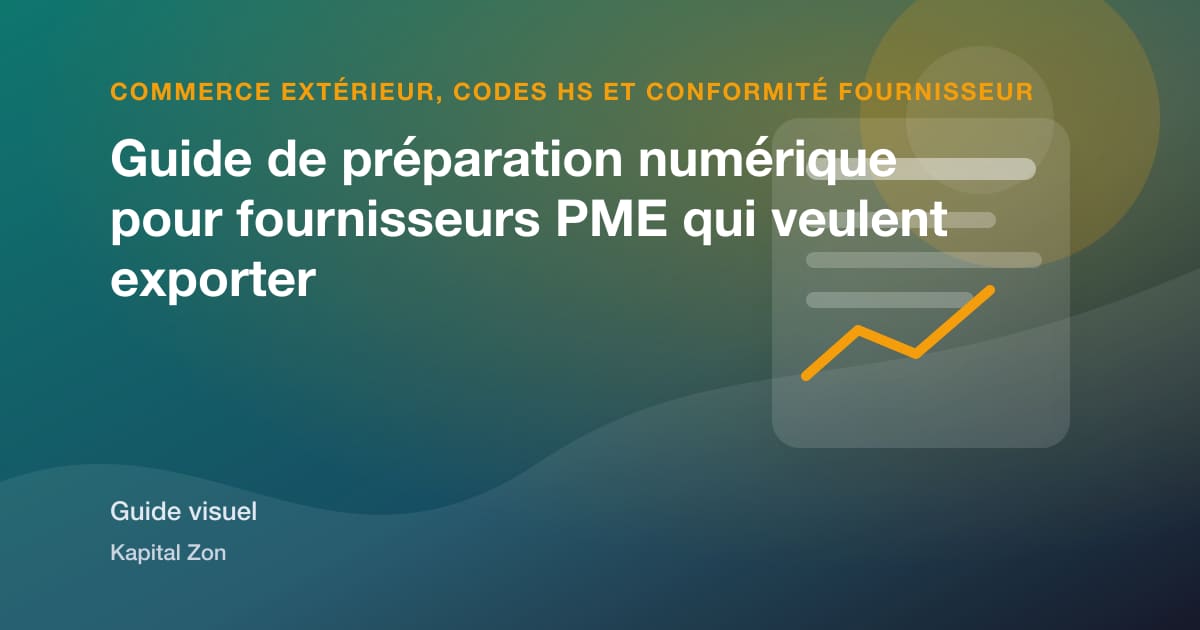 Guide de préparation numérique pour fournisseurs PME qui veulent exporter