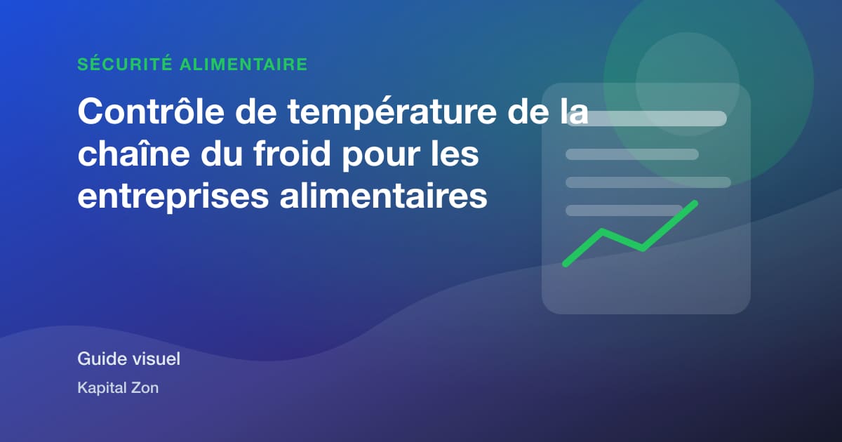Contrôle de température de la chaîne du froid pour les entreprises alimentaires
