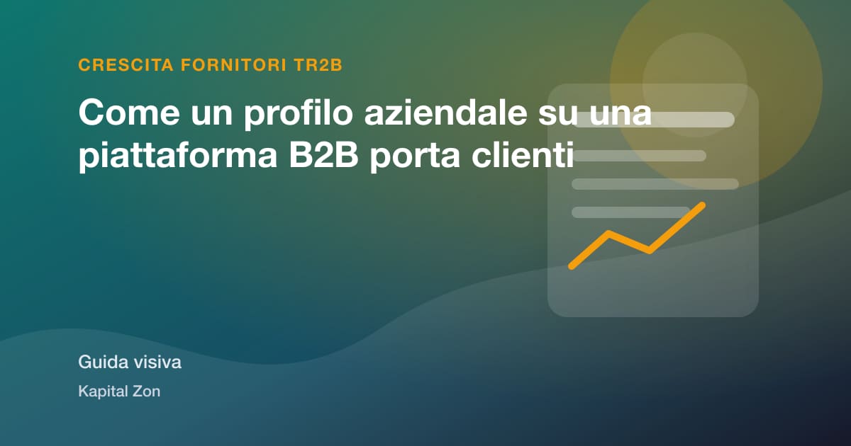 Come un profilo aziendale su una piattaforma B2B porta clienti