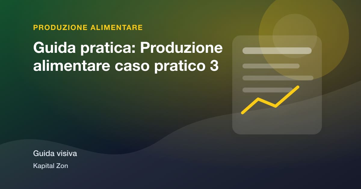 Come Calculate Produzione Performance in a Alimentare Factory