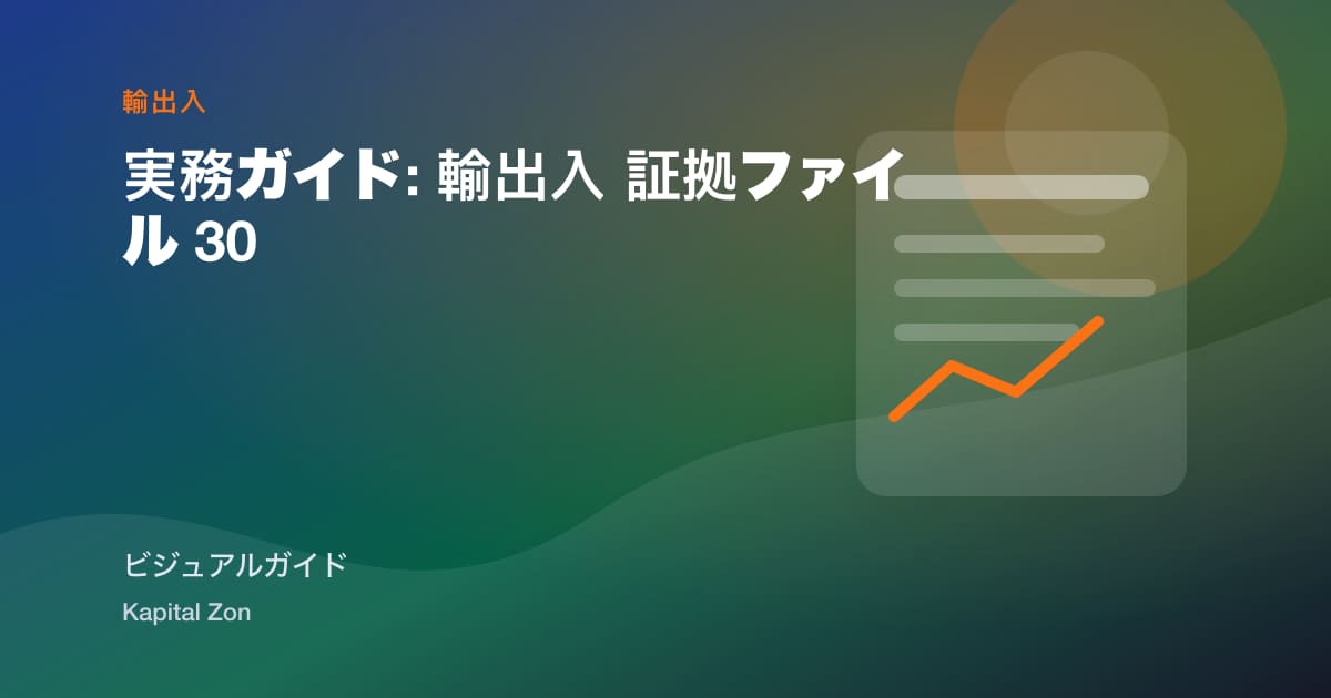実務ガイド: 輸出入 証拠ファイル 30