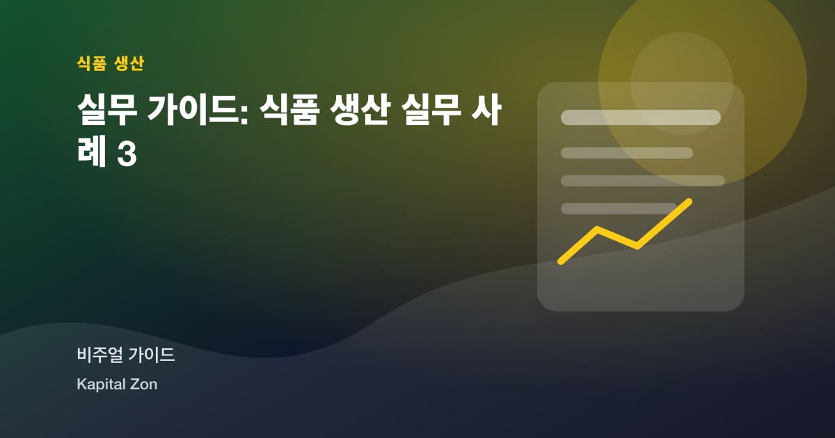 Calculate 생산 Performance 에서 a 식품 Factory