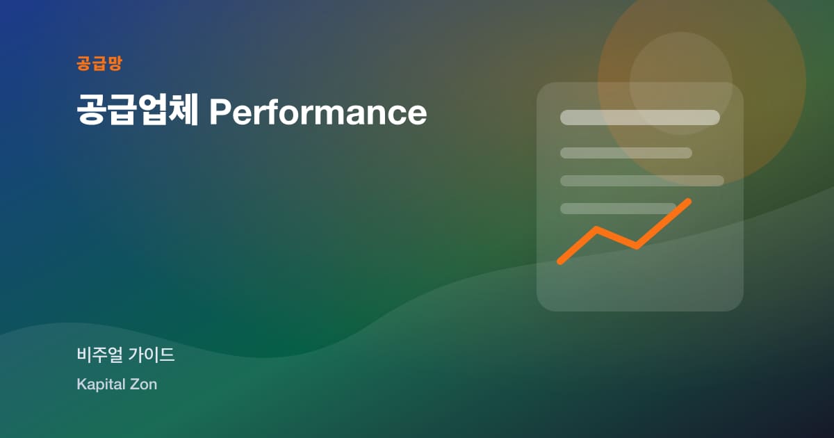 공급업체 Performance