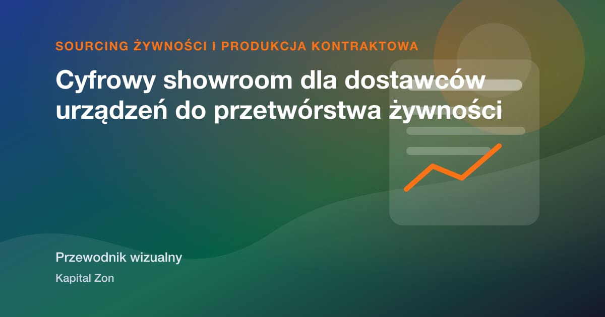 Cyfrowy showroom dla dostawców urządzeń do przetwórstwa żywności