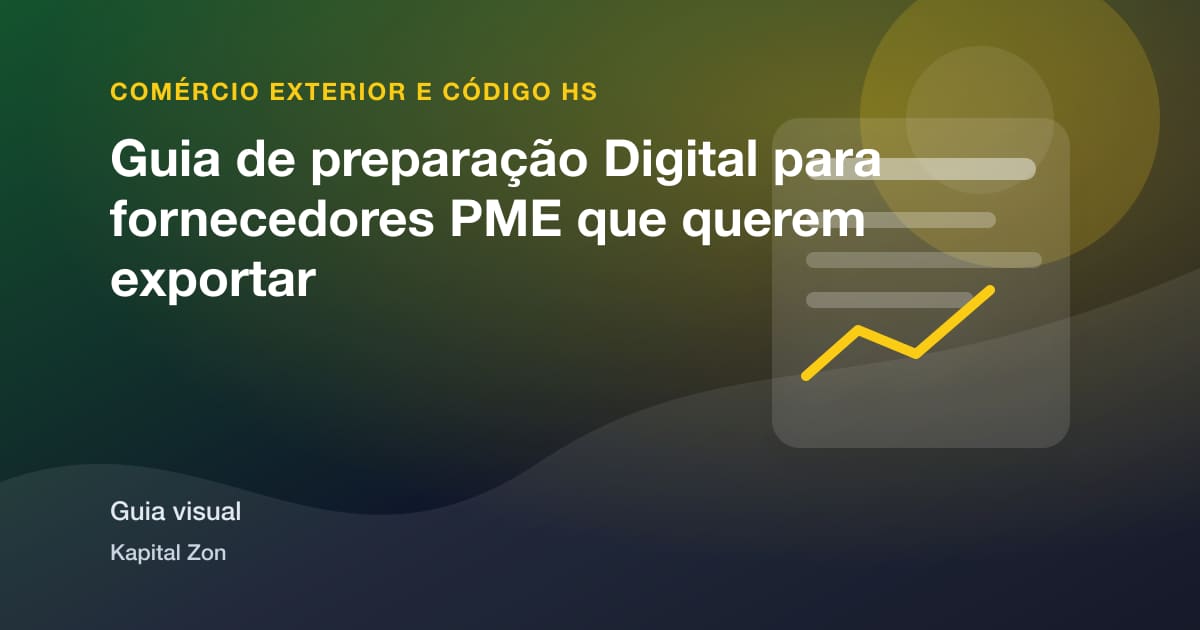 Guia de preparação Digital para fornecedores PME que querem exportar