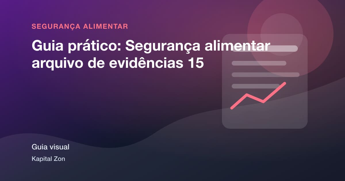 Guia prático: Segurança alimentar arquivo de evidências 15