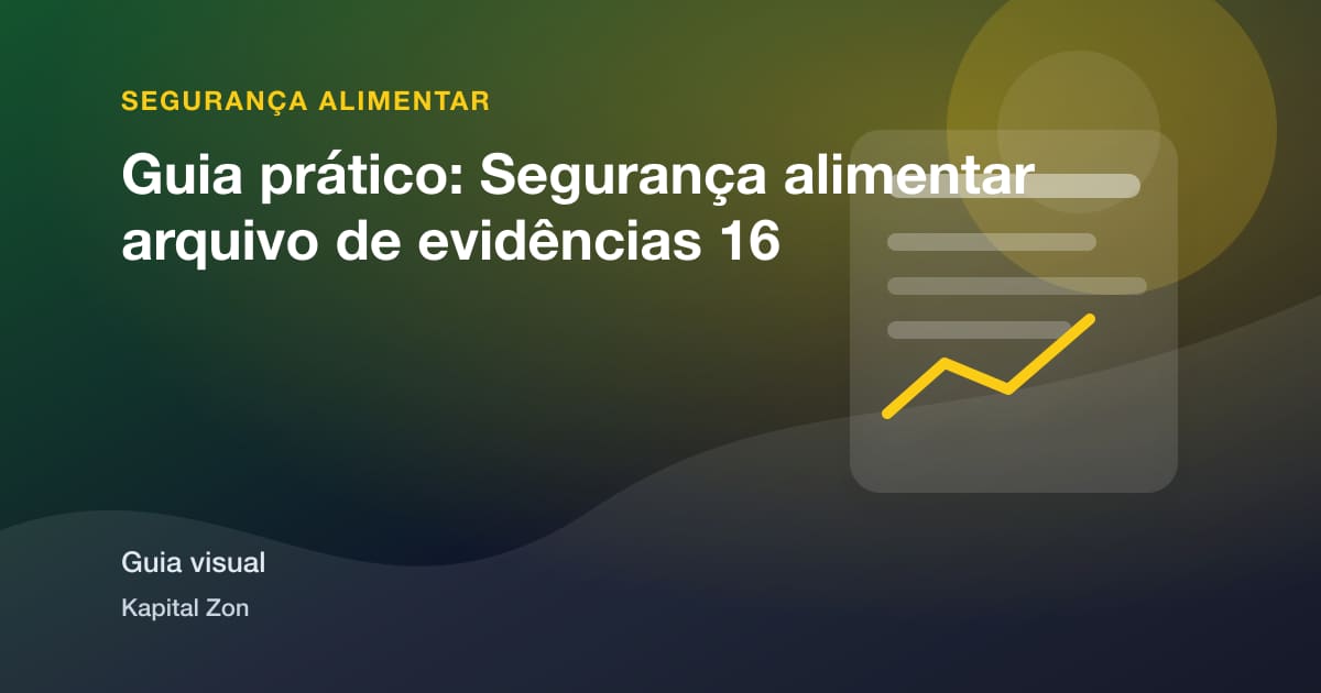 Guia prático: Segurança alimentar arquivo de evidências 16