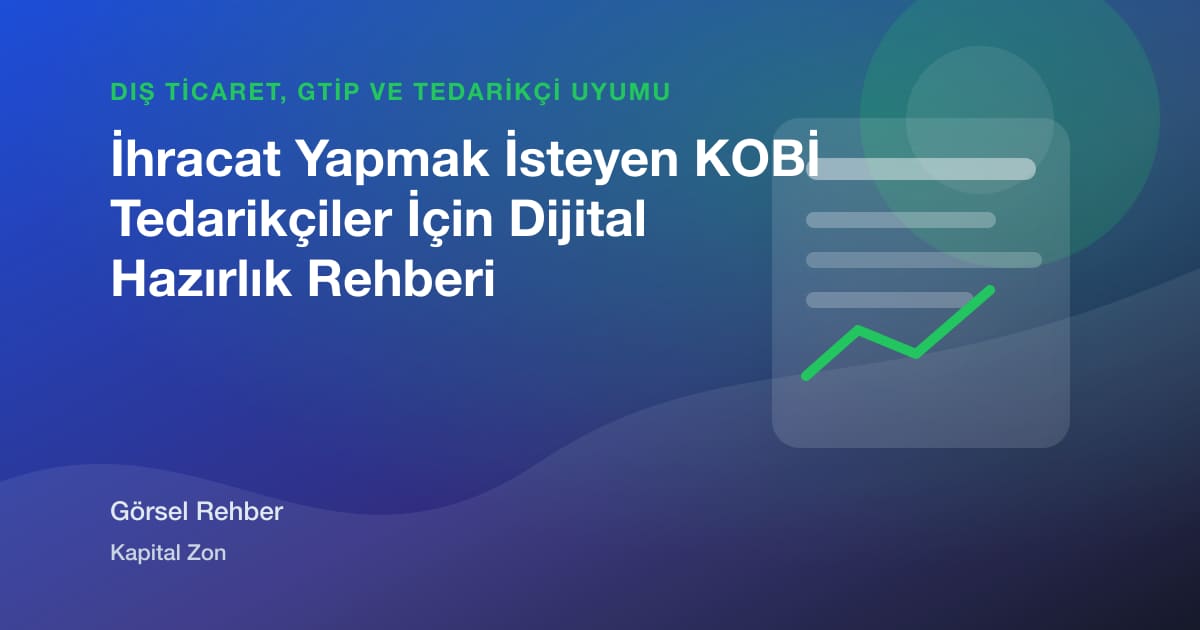 İhracat Yapmak İsteyen KOBİ Tedarikçiler İçin Dijital Hazırlık Rehberi