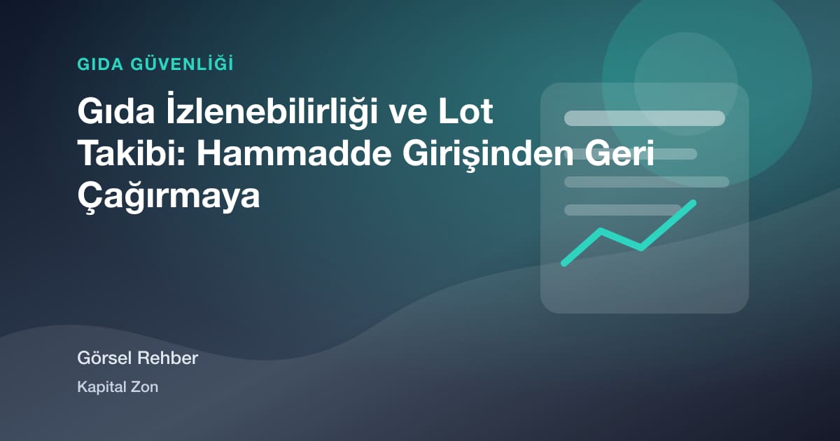 Gıda İzlenebilirliği ve Lot Takibi: Hammadde Girişinden Geri Çağırmaya
